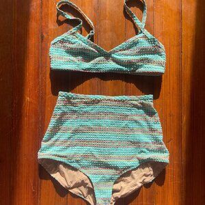 Rachel Comey Seersucker Bikini, XS